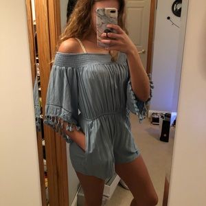 Blue romper